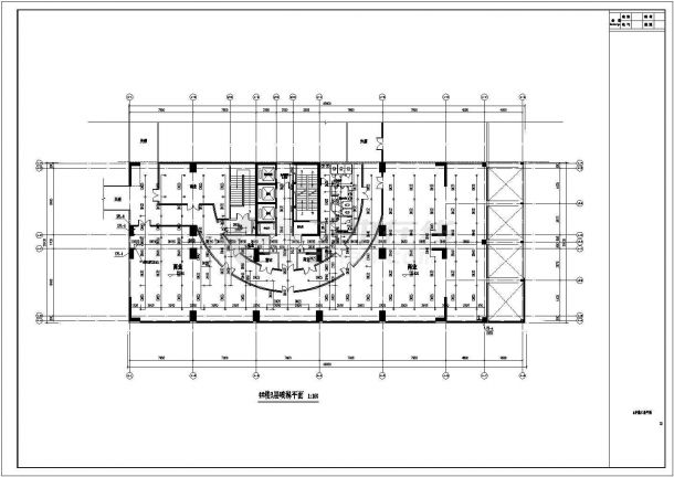 某商住楼三层框架结构商场消防喷淋给水设计图-图一