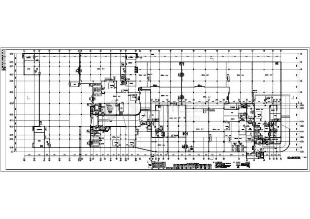 地下一层框架结构车库建筑设计施工图-图二