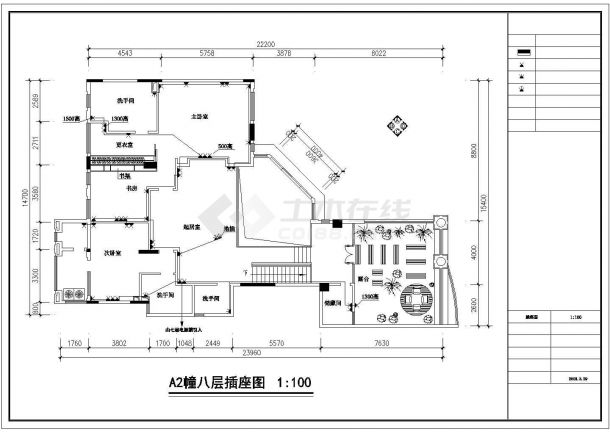 广州顶级别墅复式实用整套施工图纸-图一