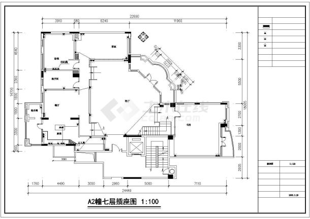 广州顶级别墅复式实用整套施工图纸-图二