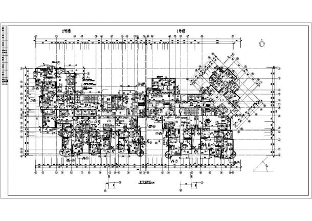 某小区的设备开洞设计方案CAD图纸-图一
