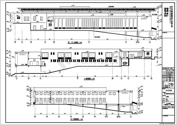 某地2层砖混结构殡仪馆主馆区建筑施工图-图一