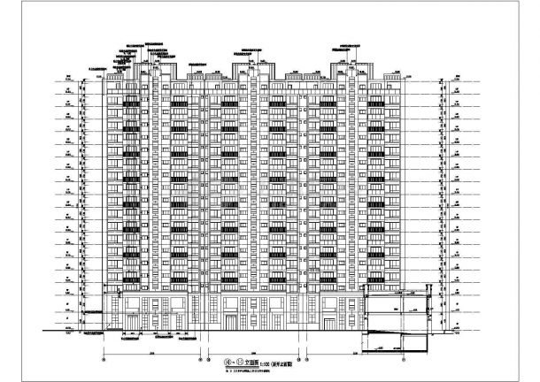 某地19层剪力墙结构商住楼建筑设计施工图-图二