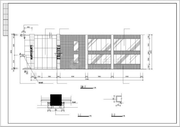 某地区全套餐厅平立面CAD建筑装饰图-图二