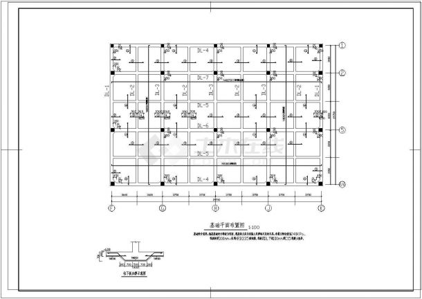 停车场建筑设计方案及施工全套CAD平面图-图一