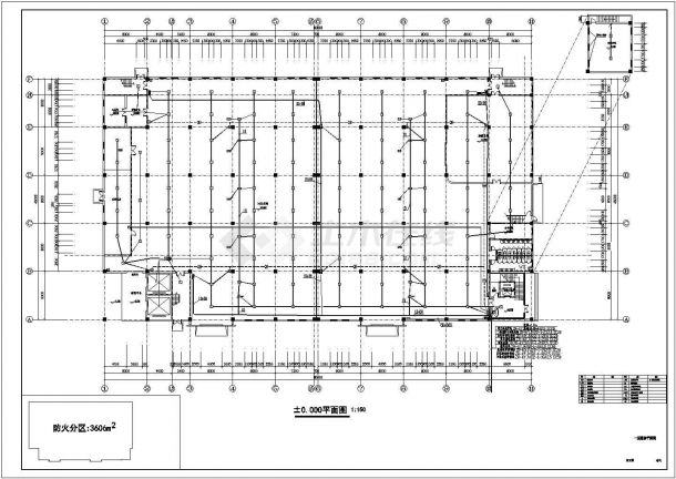 某地三层框架电子厂房全套电气施工图-图二