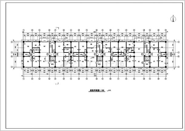 多层框架结构住宅楼建筑设计施工图-图二