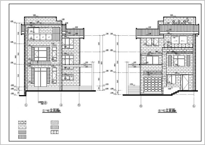某地3层框架结构独户欧式别墅建筑设计方案图_图1