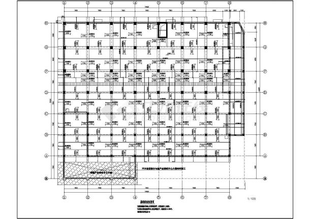 某地12层框架结构办公楼全套结构施工图-图二