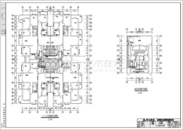某地区中层带地下室 (13)号住宅楼电气设计cad施工图-图二