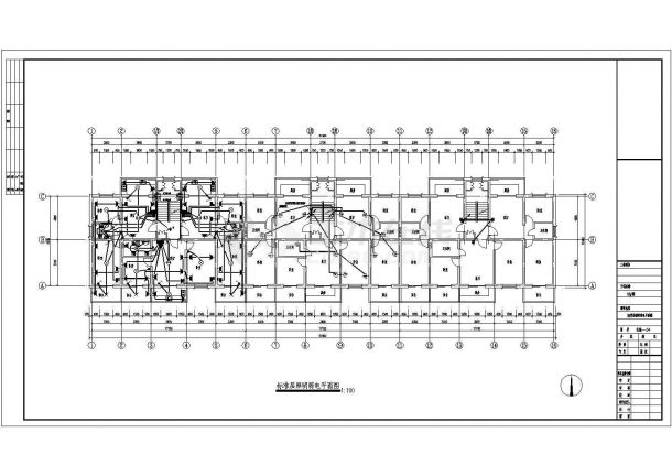 某地区中层带地下室 (15)号住宅楼电气设计cad施工图-图二