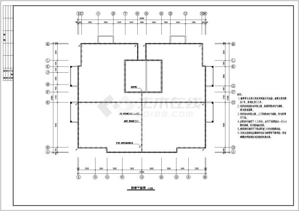 某地区中层带地下室 (16)号住宅楼电气设计cad施工图-图一