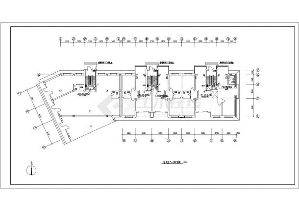 某地区中层带地下室 (21)号住宅楼电气设计cad施工图-图二