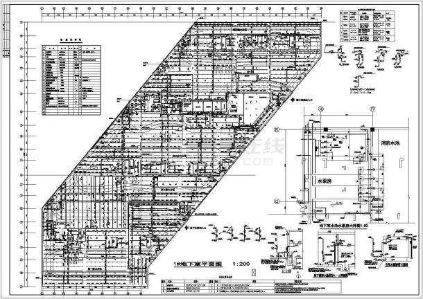 某地下室Ⅱ类汽车库给排水施工图设计-图二