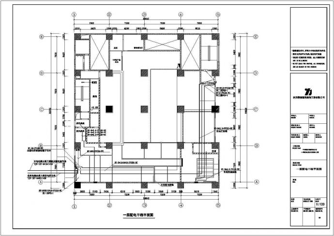 中行电气设计全套cad施工竣工图纸方案_图1