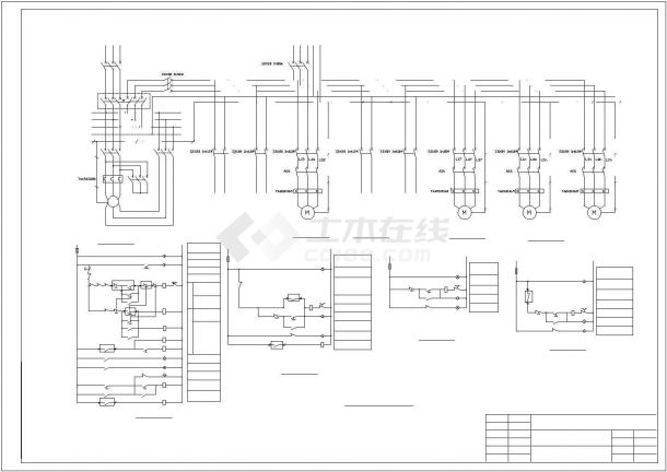 中央空调电气系统全套电气设计施工CAD图-图一