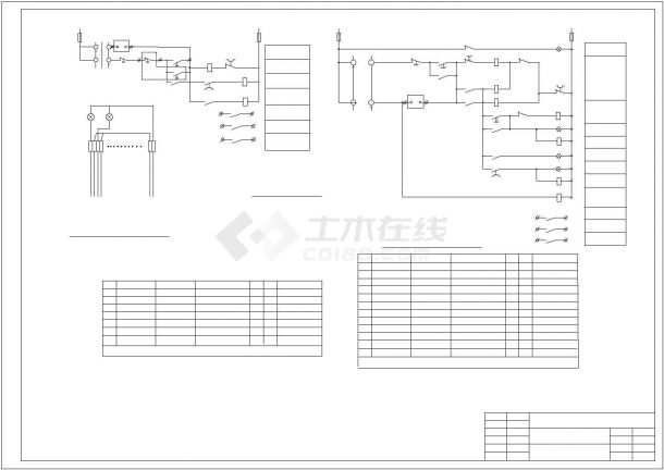 中央空调电气系统全套电气设计施工CAD图-图二
