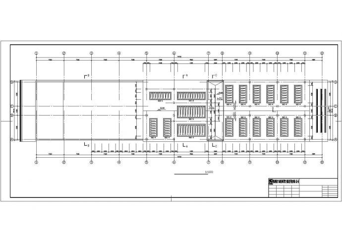 某造纸厂四层框架结构办公楼建筑设计方案图_图1