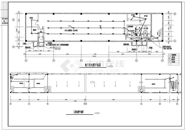 某超市电全套电气设计施工CAD图-图一