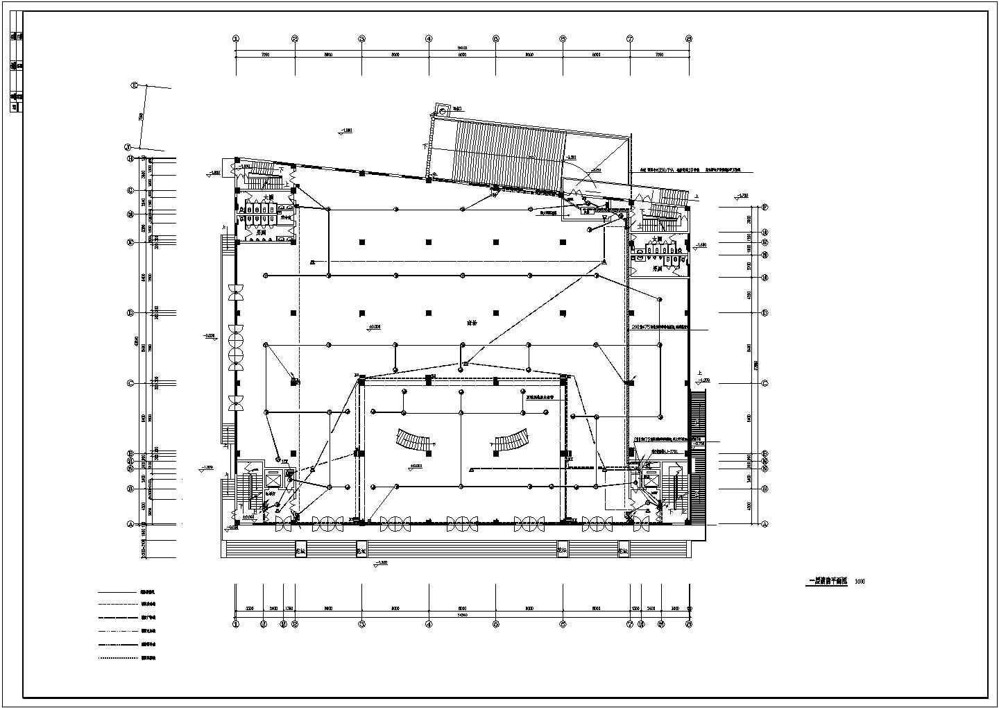 某商场全套电气设计施工CAD图纸方案