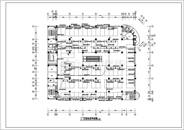 某商场电全套电气设计施工CAD图-图一