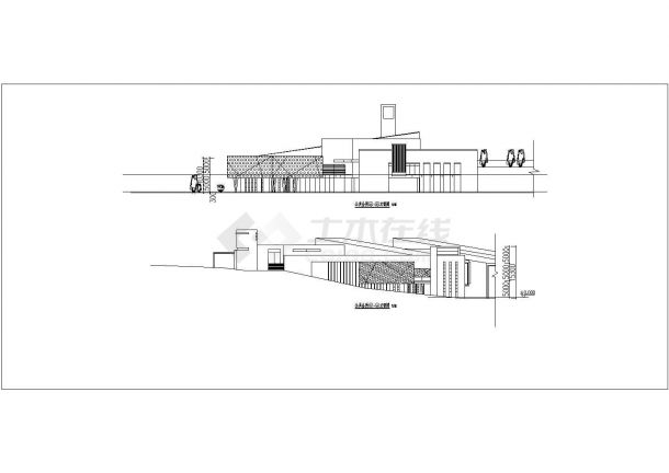 某山地3层公共会所建筑设计方案图-图二