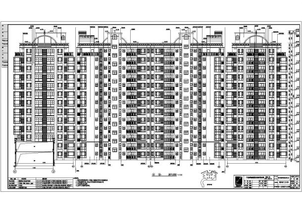 肇庆市18层混凝土框架剪力墙结构商业综合体建筑施工图纸-图一