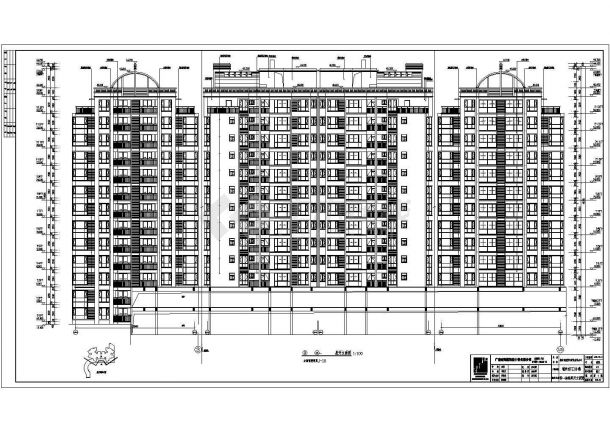肇庆市18层混凝土框架剪力墙结构商业综合体建筑施工图纸-图二
