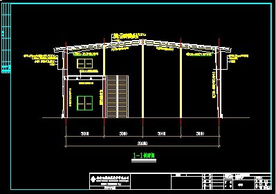 钢结构汽车展厅（局部二层）CAD图纸（定型图）_图1