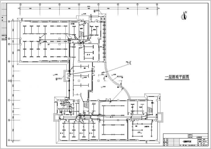 安徽某三层办公楼电气设计施工图纸_图1