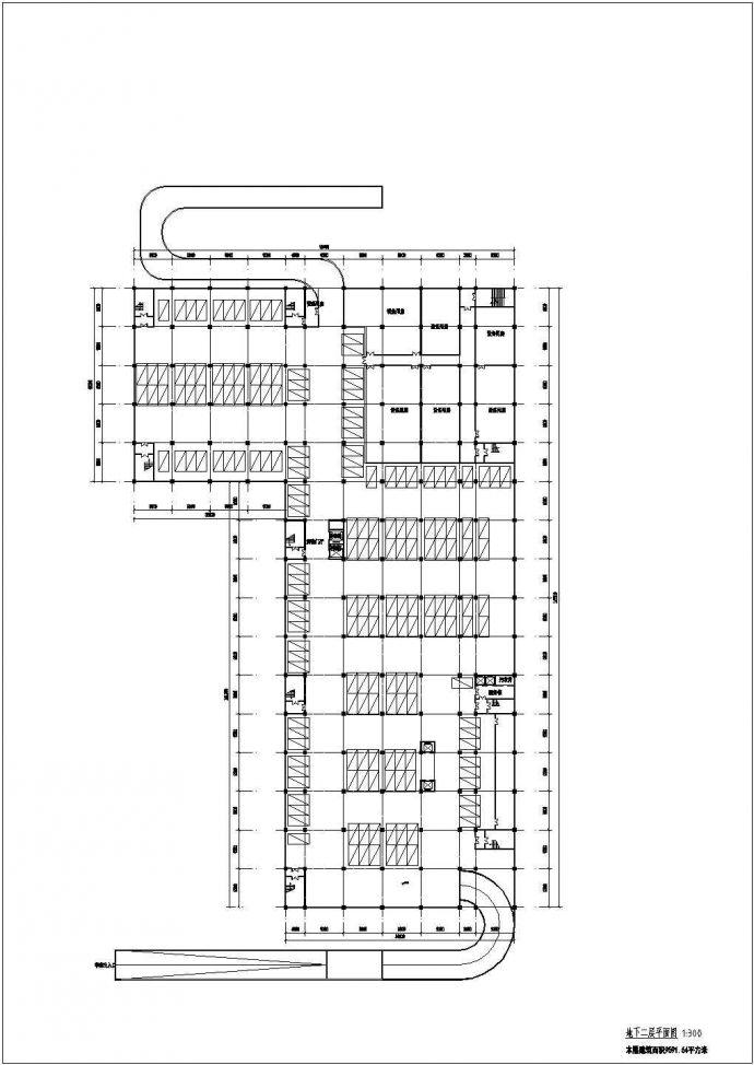 某地区16层框架结构五星级酒店平面方案图_图1