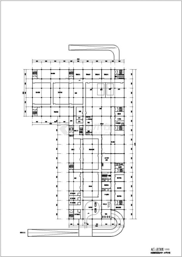某地区16层框架结构五星级酒店平面方案图-图二