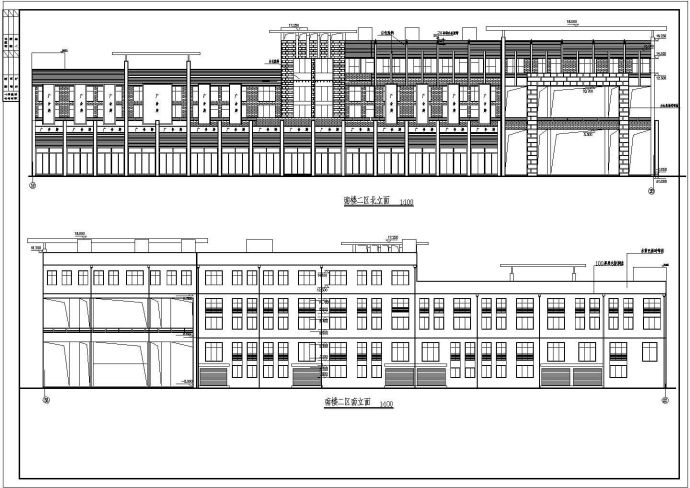 江阴市某步行街商业办公楼建筑施工图_图1