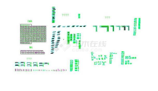 线条各种尺寸的饰线 各式线条 CAD-图一