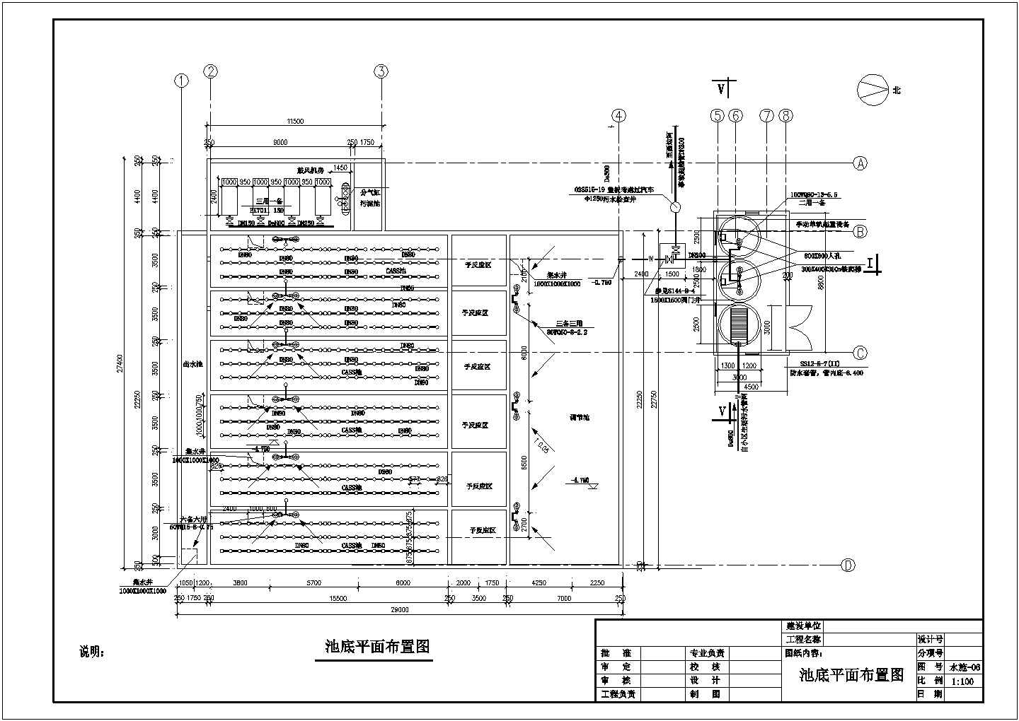 生活污水处理厂CASS工艺流程图