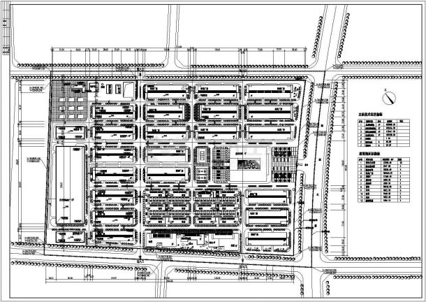 某企业新建厂区建筑规划设计总平面图-图一
