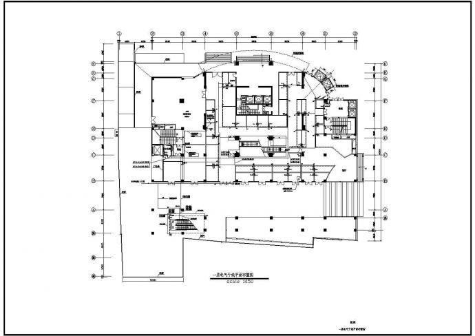 商场二次装修全套电气设计施工CAD图_图1