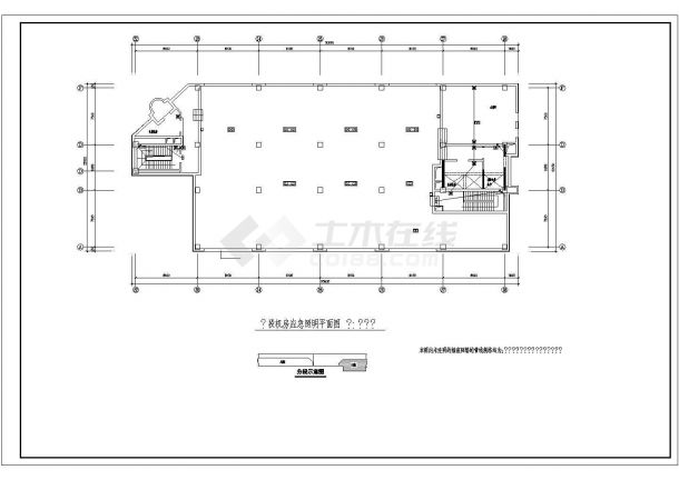 某商业广场应急照明系统全套电气设计施工CAD图-图二