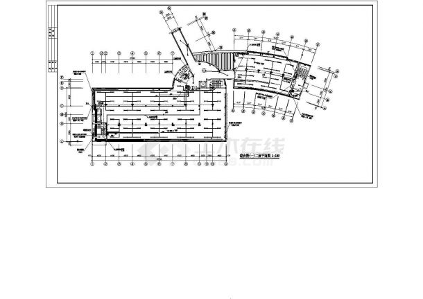 5层办公楼全电气设计施工CAD图方案-图二