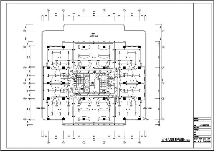 20层办公楼全套电气设计施工CAD图_图1