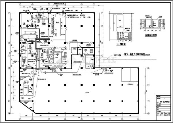 20层办公楼全套电气设计施工CAD图-图二