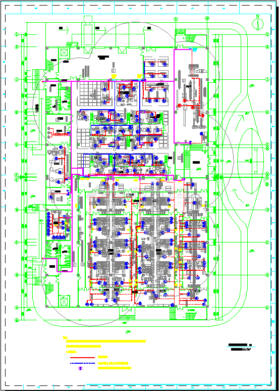 日资厂房电气设计施工CAD方案全图-图一