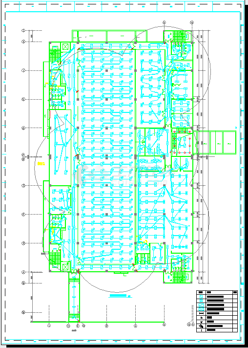 日资厂房电气设计施工CAD方案全图-图二