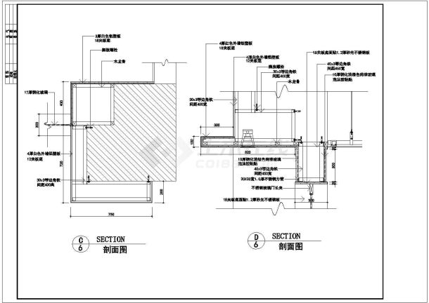 某地区售楼部建筑装修cad施工图-图一