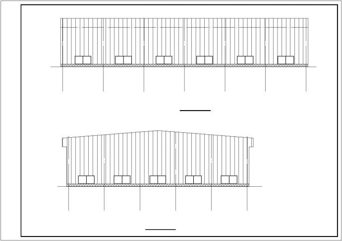 某钢结构羽毛球馆结构施工图（包含建筑设计）_图1
