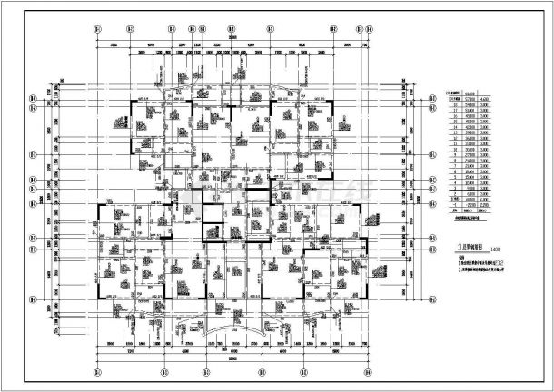 广东地区18层框剪结构住宅结构设计施工图-图二