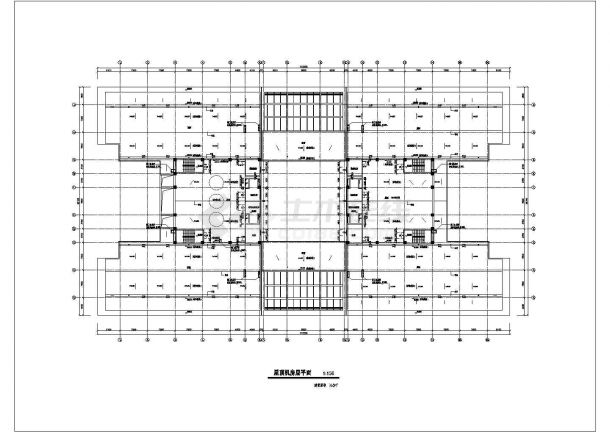 某地区大学图书馆建筑cad图纸全套-图二