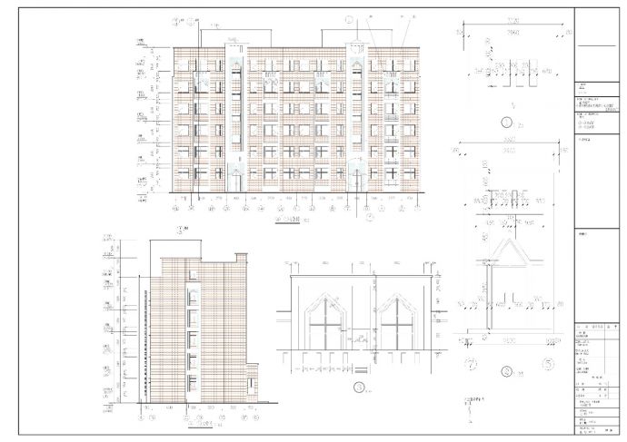 4套6层多层住宅建筑设计施工图_图1
