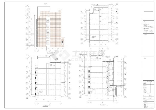 4套6层多层住宅建筑设计施工图-图二