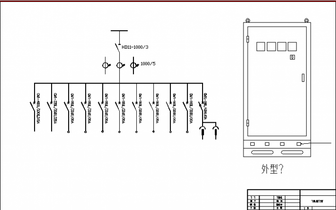车间变电所低压电气设计施工CAD方案图_图1